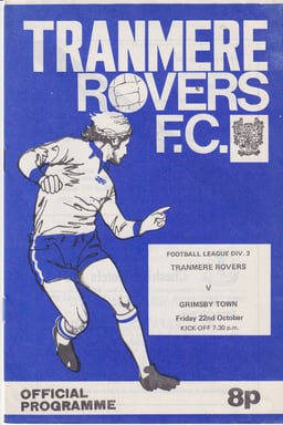 Tranmere Rovers v Grimsby Town Match Programme 1976-10-22